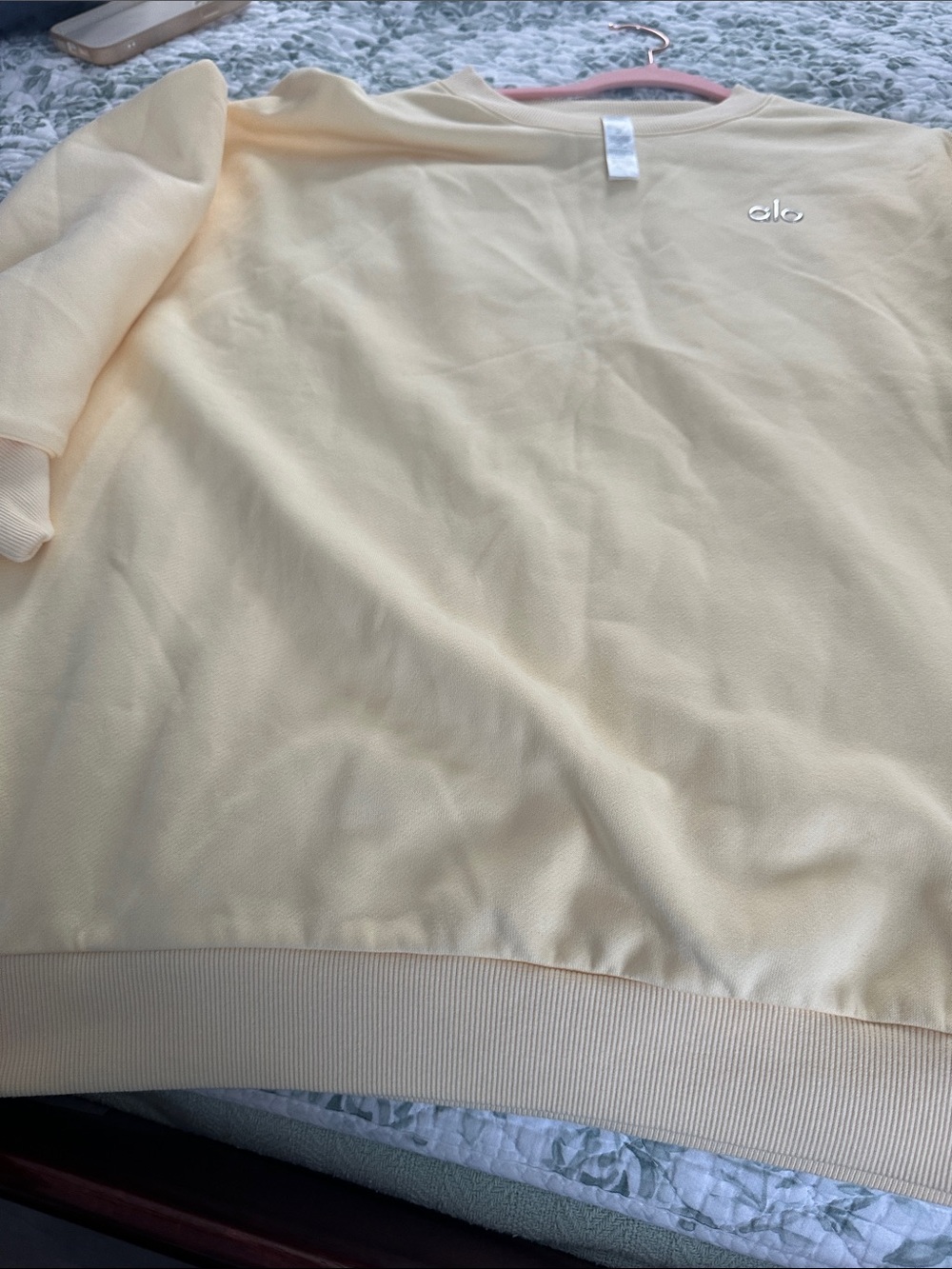 ALO Yoga Candelight Yellow Crewneck Pullover - Picture 8 of 10